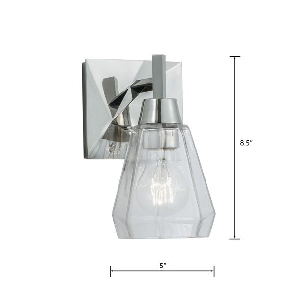 Arctic 8.5'' High 1-Light Sconce - Polished Nickel