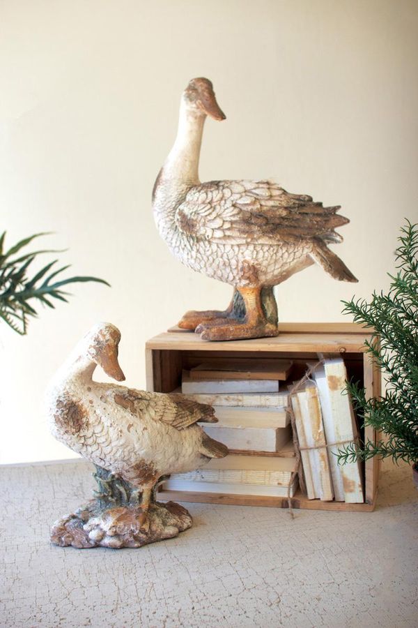 Faux Concrete Duck / Head Up