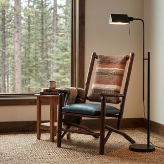 Hickory Log Switchback Chair - Customer Fabric