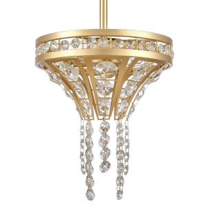 Fantania 8'' Wide 2-Light Mini Pendant - Champagne Gold 3