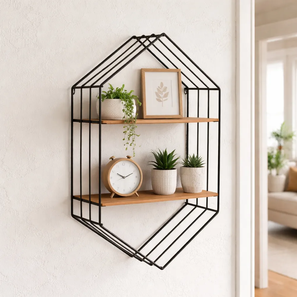 BYRONSIDE BROWN WALL SHELF 32 (IN)