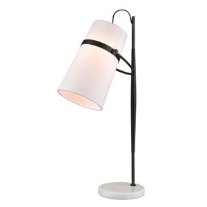 Banded Shade 28'' High 1-Light Desk Lamp - Matte Black 1