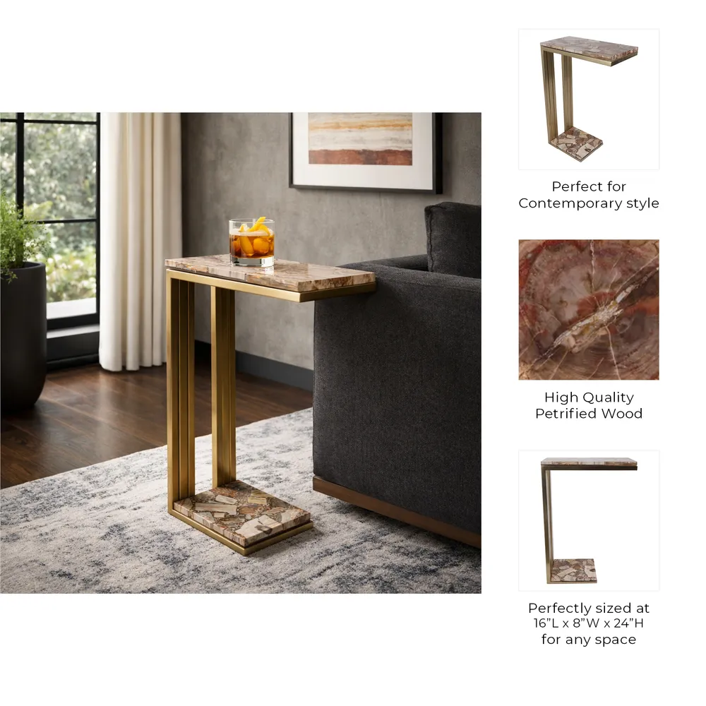 ALDENPORT GOLD TABLE 24 (IN)