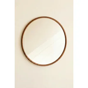 Round Wood Framed Mirror 4