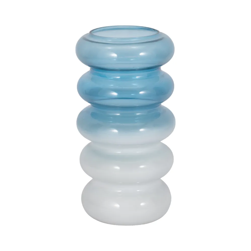 HARLOWFIELD BLUE GLASS VASE 12 (IN)