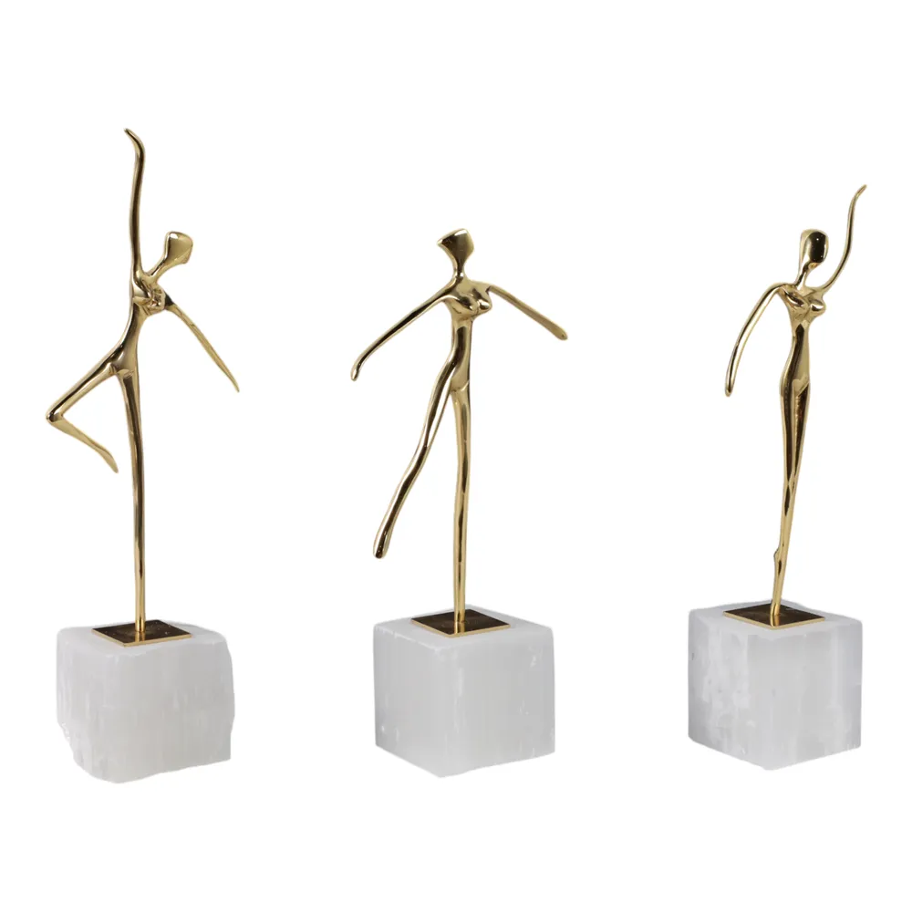 HOPEDALE SET OF 3 GOLD DECOR 13 (IN)