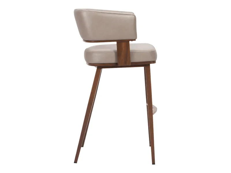 Poise Barstool Brown & Walnut 3