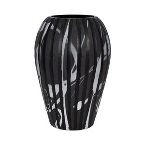 GARFIELDTON BLACK GLASS VASE 19 (IN) 4