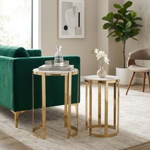 PEARLBEACH SET OF 2 WHITE TABLE 23 (IN) 2
