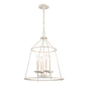 Joanie 17.25'' Wide 4-Light Pendant - Antique White 1