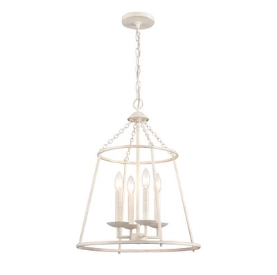 Joanie 17.25″ Wide 4-Light Pendant - Antique White
