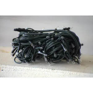 100 Bulb Primitive Rice String Light 19.5 ft Green Cord - Steady On" 3