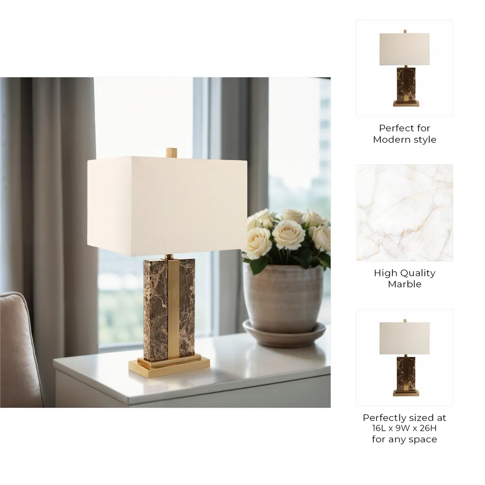 GARNERSIDE BROWN LAMP 26 (IN)