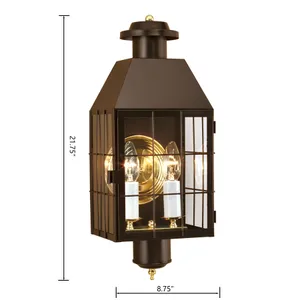 American Heritage 21.75'' High 2-Light Outdoor Sconce - Bronze 2