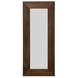 Barnwood Floor Mirror - With Glass - 36"W x 84"H