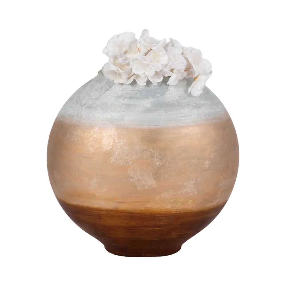 CLAYWORTH WHITE VASE 14 (IN)