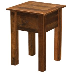 Barnwood One Drawer Nightstand 2