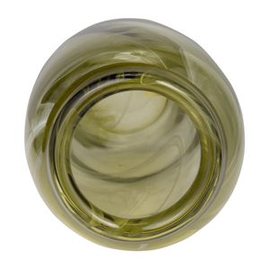 SOLCREST GREEN GLASS VASE 14 (IN) 7