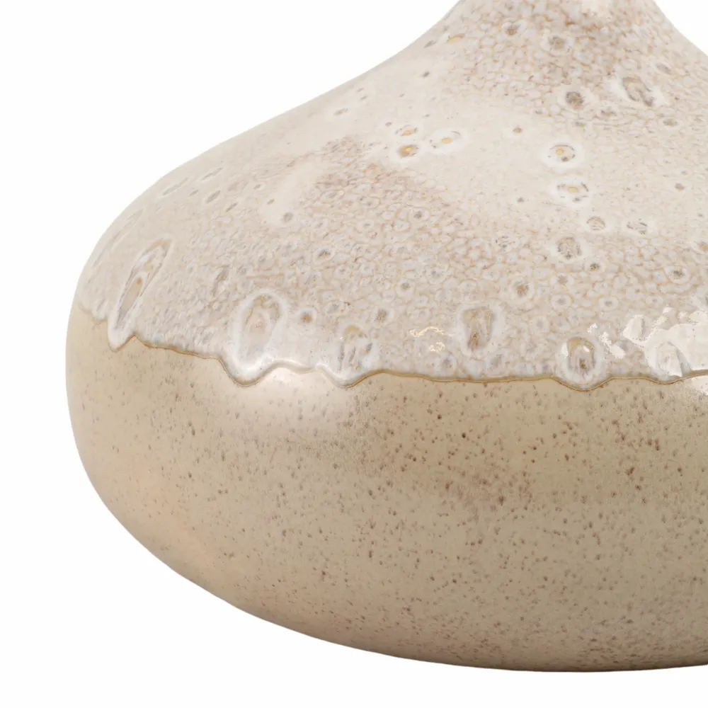 EMMETOAK CREAM VASE 9 (IN)
