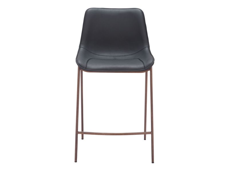 Magnus Counter Stool Black & Walnut 4
