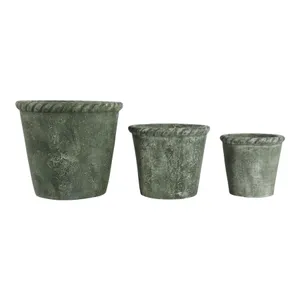 GARLANDPARK SET OF 3 GREEN PLANTER 13 (IN) 1