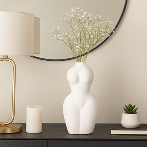 HAMDENHAM WHITE VASE 12 (IN) 12