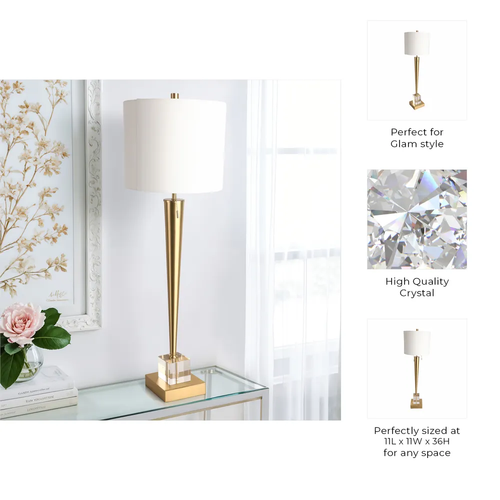 DUNBARWAY GOLD LAMP 36 (IN)