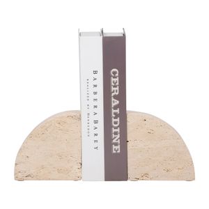 GRAHAMBROOK SET OF 2 TAN BOOKENDS 6 (IN) 3