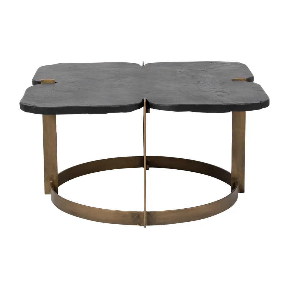 HELTONOAK BLACK COFFEE TABLE 17 (IN)