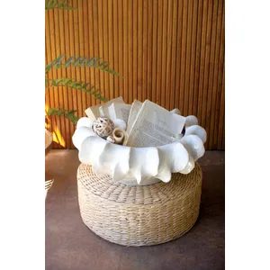 Organic Ruffle Ceramic Compote 1