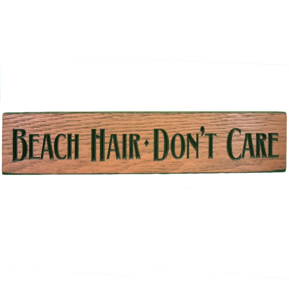 24" USA BEACH HAIR  ROUTED BARNWOOD SIGN