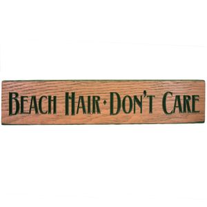 24" USA BEACH HAIR  ROUTED BARNWOOD SIGN 1