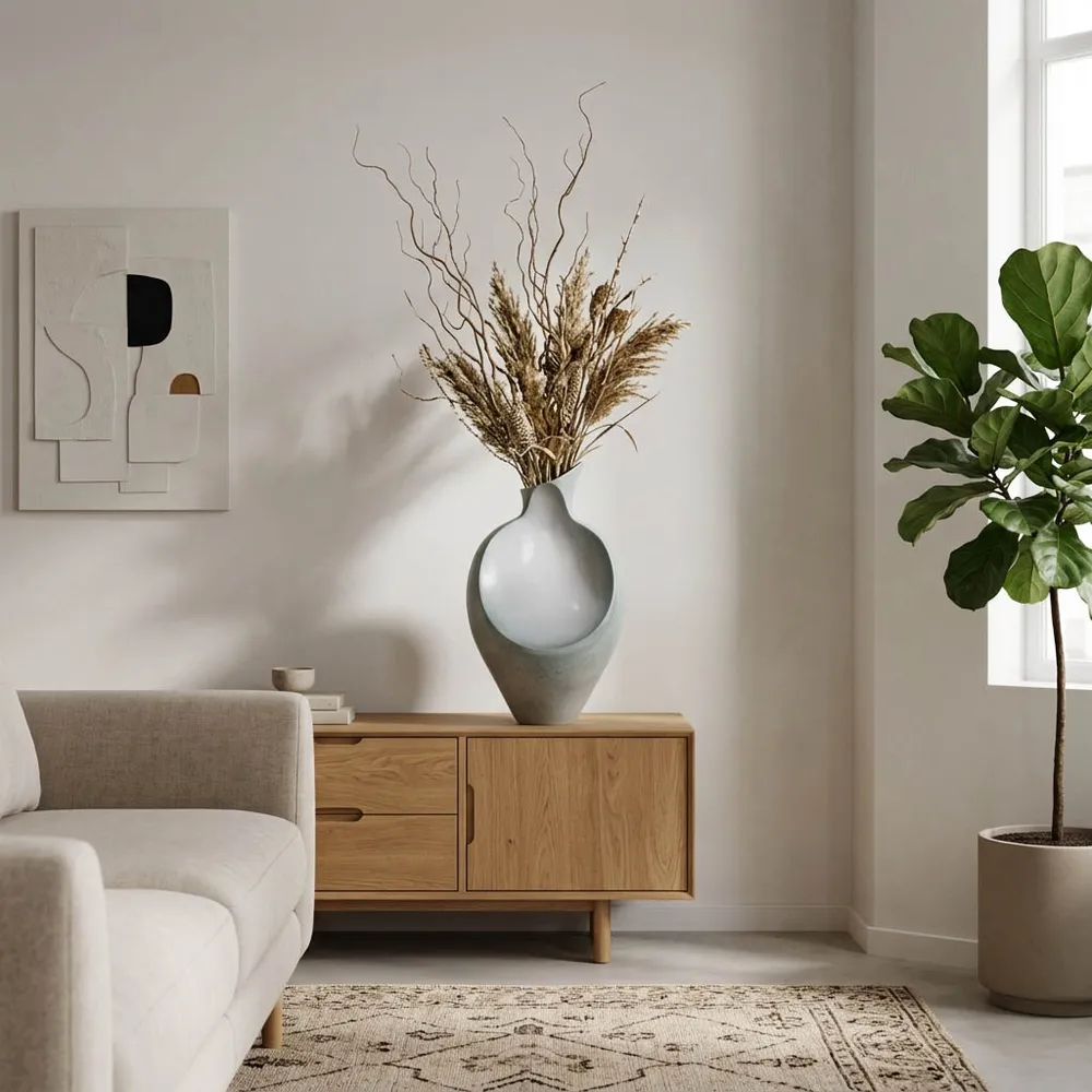 FINNHOLM GREEN VASE 25 (IN)