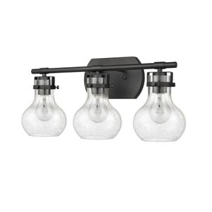 Salamanca 21'' Wide 3-Light Vanity Light - Matte Black 3