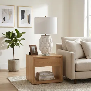 GRANGERMILL IVORY LAMP 24 (IN) 12