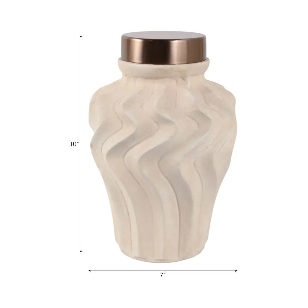 DEXTERMILL CREAM JAR 10 (IN)