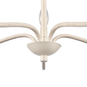 Quinn 24'' Wide 5-Light Chandelier - Antique White 4