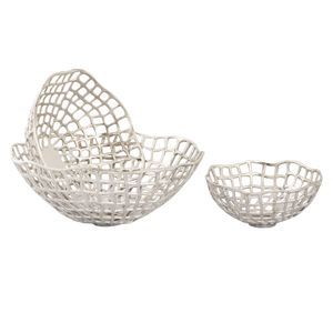 Shore Weave Basket - Set of 3 Nickel 3