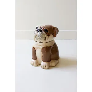 Ceramic Bulldog Canister 3