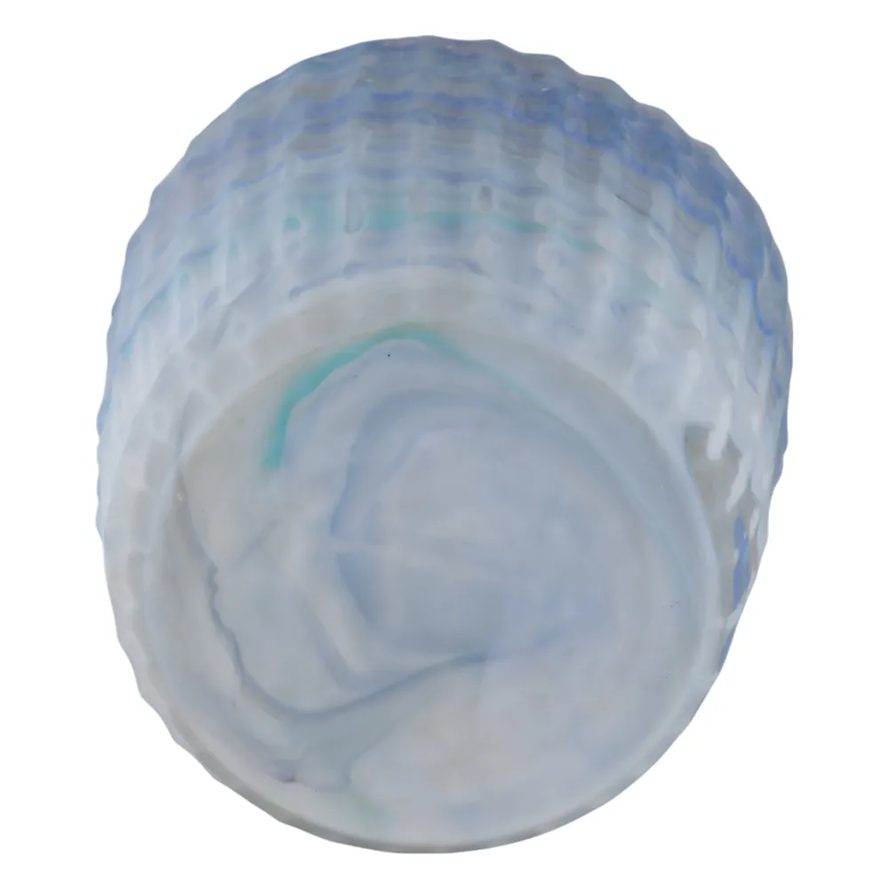 KIRBYWAY BLUE GLASS VASE 14 (IN)