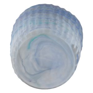 KIRBYWAY BLUE GLASS VASE 14 (IN) 9