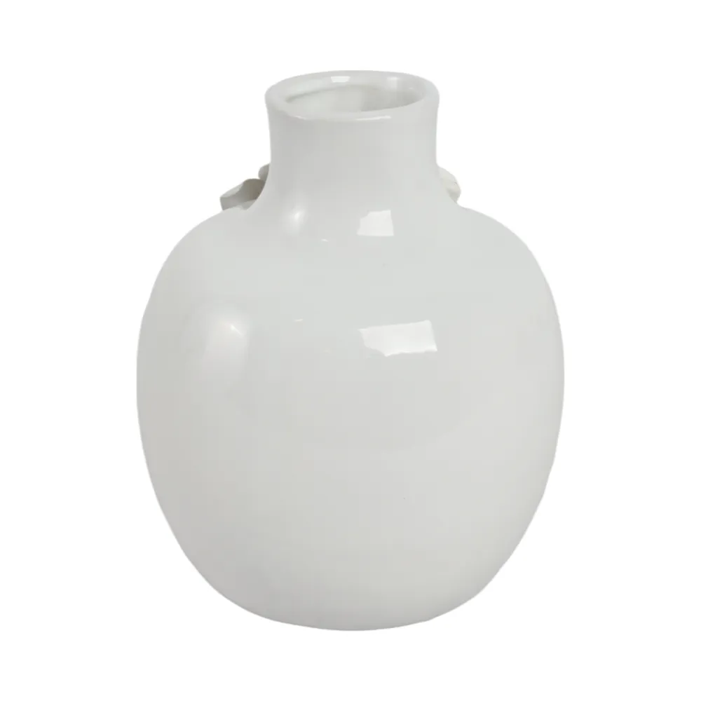 RYLANBEACH WHITE VASE 7 (IN)