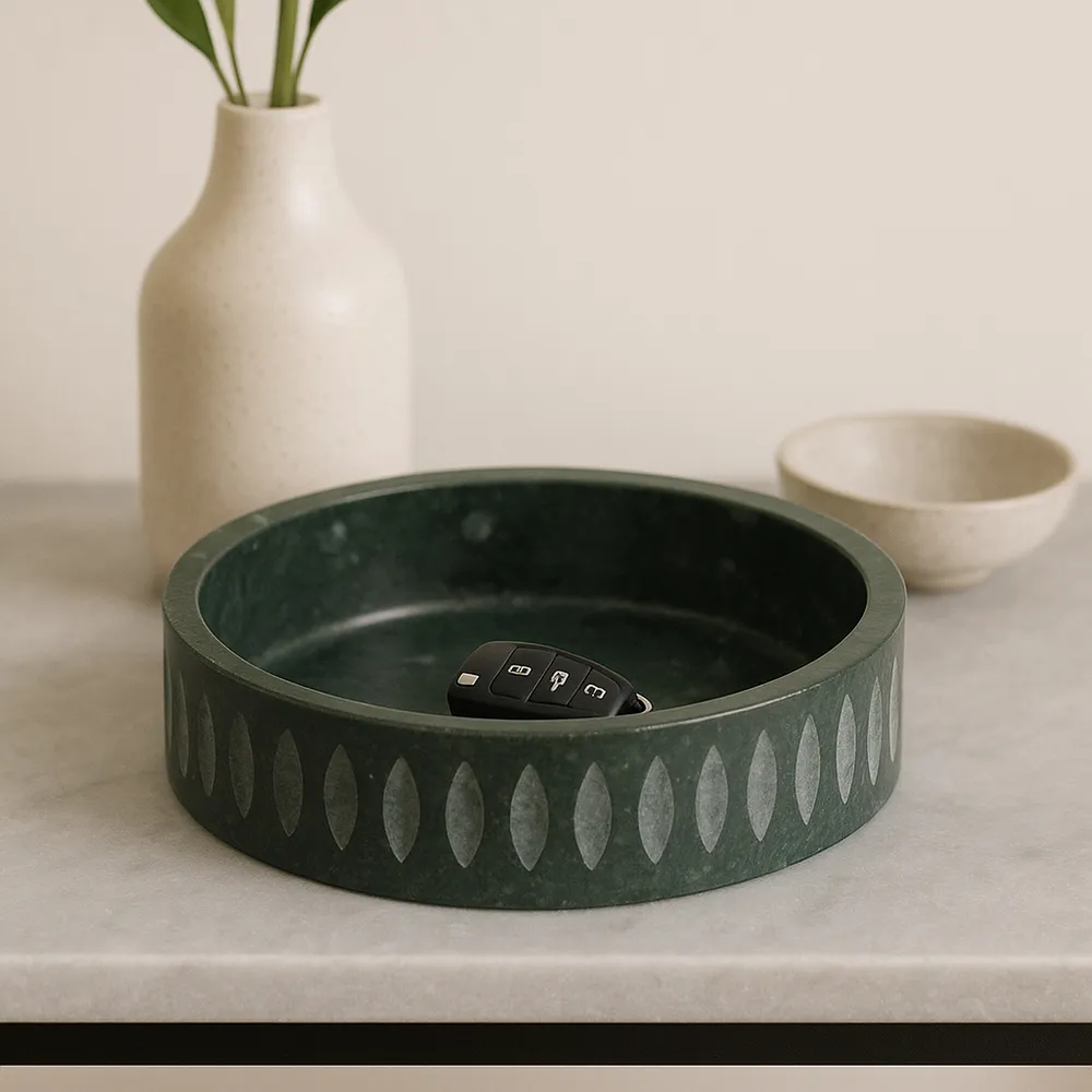 BARNETVALE GREEN BOWL 4 (IN)