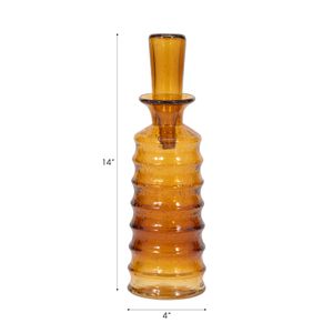 HAMDENWICK ORANGE GLASS VASE 15 (IN) 9