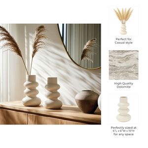 CLARAHOLM IVORY VASE 10 (IN) 8