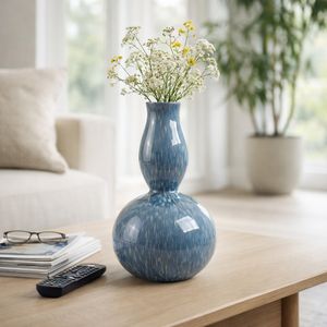 HARLEMSHAW TEAL VASE 18 (IN) 11