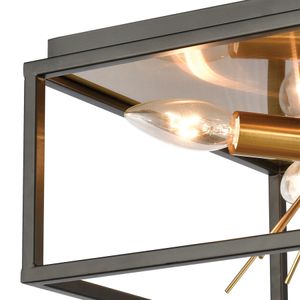 Spark 12'' Wide 4-Light Flush Mount - Matte Black 2