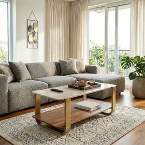 SARAHMORE GOLD COFFEE TABLE 17 (IN) 9