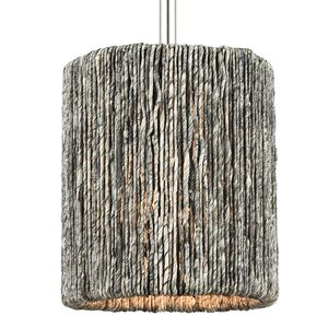 Abaca 8'' Wide 1-Light Mini Pendant - Polished Nickel 4