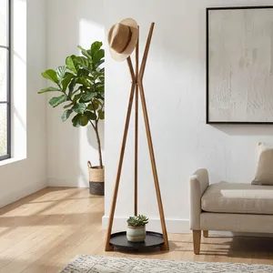 PAXBAY BROWN COAT RACK 65 (IN) 11